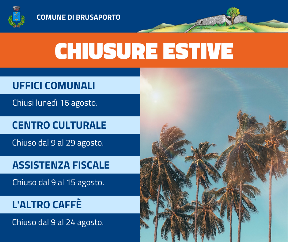 Immagine che raffigura Chiusure estive